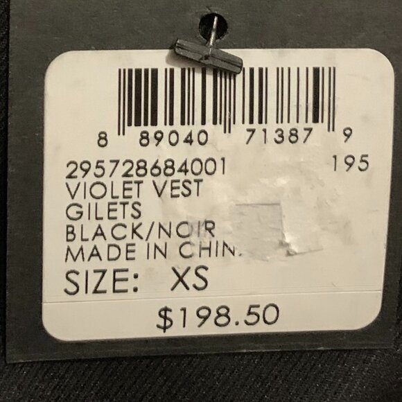 Club Monaco Fur Violet Feather Vest - Picture 7 of 7